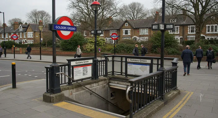 Golders Hill Park with trees and green spaces